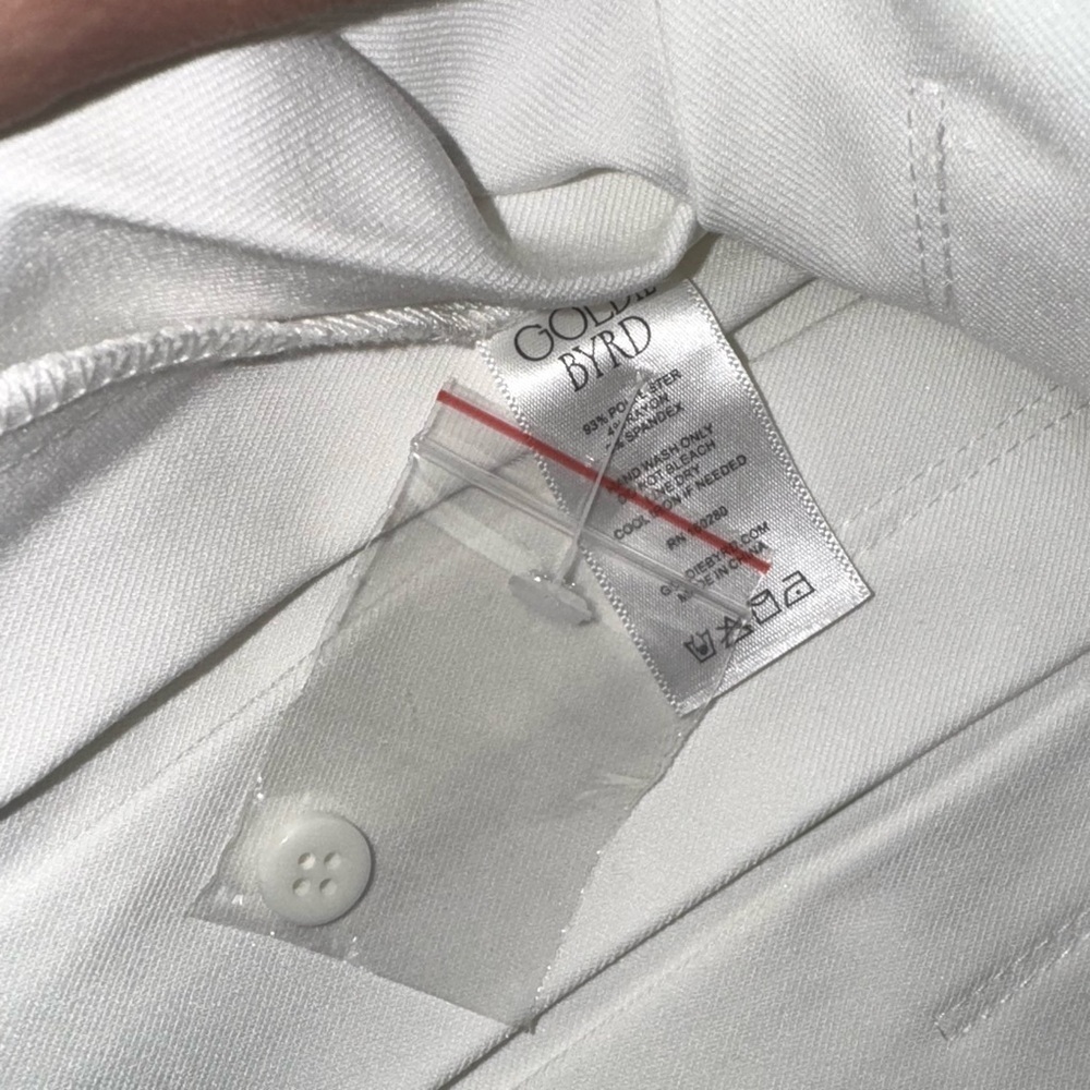 NWT Goldie Byrd Belted Pleated Mini Skirt XS White New Tennis Golf Cute Sold Out - Picture 10 of 13